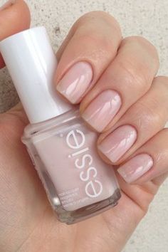 Natural Color Nail Polish, Natural Nude Nail Polish, Soap Nails Color, Natural Polish Colors, Natural Light Color Nail Polish, Sheer Nail Polish Colors, Best Neutral Nail Color For Pale Skin, Essie Natural Nail Polish, Light Nude Nail Polish