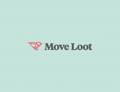 the moveloot logo is shown on a light blue background with black and red letters