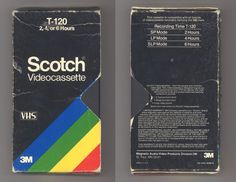 the back and side of a vhs case