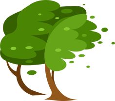 a green tree with lots of leaves and dots on it's branches is shown