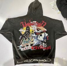 Motley Crue Hoodie, Band Merch Skull Print Sweatshirt For Streetwear, Vintage Affliction Hoodie, Urban Skull Print Hoodie For Streetwear, Chief Keef, Street Wear
