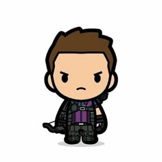 Hawkeye Emoji, Mini Marvel Characters, Marvel Emoji Png, Cute Marvel Chibi, Hawkeye Cartoon, Kawaii Marvel Characters, Hawkeye Cartoon Drawing, Winter Soldier Chibi, Marvel Funko Pop Drawing