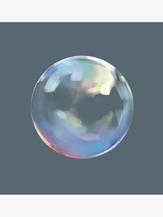 an image of a soap bubble floating in the air on a gray background by pacificstocker