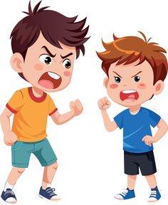 Enemy Clipart, No Yelling Clipart, Anger Issues Clipart, Argue Clipart, Conflict Clipart, Angry People Clipart, Kid With Fist Meme, Bully Clipart, Against Clipart