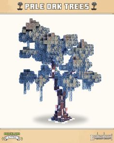 an image of a tree made out of lego blocks with the words palen trees on it