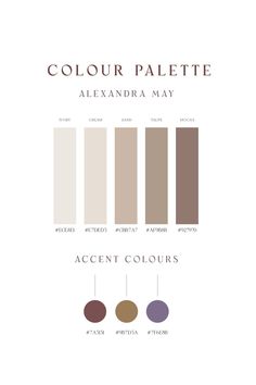 the color palette is shown with different shades