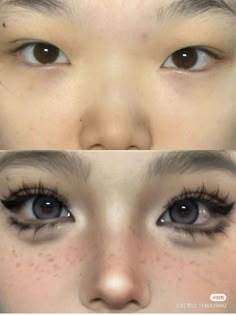 Simple Doll Eye Makeup, Manga Eye Makeup, Simple Doll Makeup, Big Anime Eyes Makeup, Japanese Doll Eye Makeup, Kawaii Doll Eye Makeup, Asian Fishing Vs Dolly Makeup, Japanese Alt Makeup, Asian Fishing Vs Doll Makeup