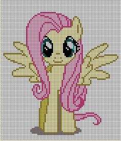 a pink pony with big eyes and wings on it's head is shown in the cross stitch pattern