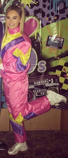 80s Jumpsuit Costume, 90s Workout Costume, Tracksuit Costume Ideas, 80s 90s Costume Party, Tracksuit Theme Party, 80s Jogger Costume, 80s Ski Theme Party Outfit, 80s Windbreaker Costume, 80s Tracksuit Costume