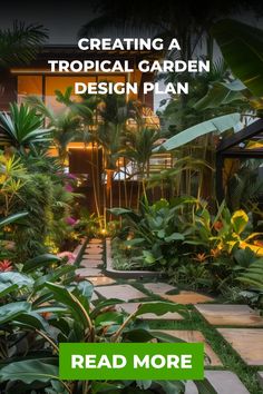 Creating a tropical garden design plan. Read more.
