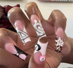 23rd Birthday Nails Ideas, 24 Birthday Nails Ideas, 23 Nails Birthday, 24th Birthday Nails Ideas, 20 Birthday Nails Acrylic, 22 Birthday Nail Ideas, 21 Birthday Nails Acrylic, 19 Nails, Bday Nail Set