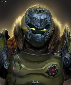 an image of a man in armor with glowing eyes