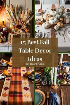 the best fall table decor ideas