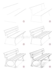 how to draw a park bench step by step drawing guide for kids and beginners