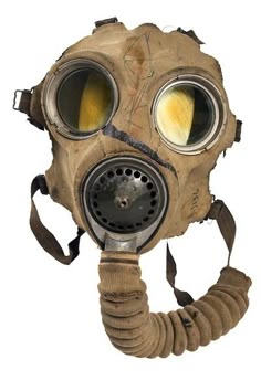 an old gas mask with goggles on it