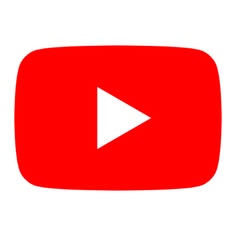 the youtube logo is shown in red and white