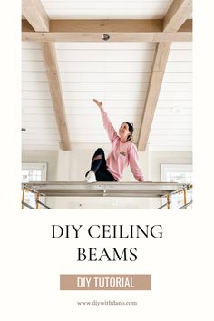 How to make beautiful DIY Faux Ceiling Beams