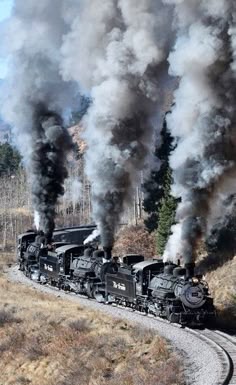 Vintage Steam Locomotives Lined Up, Steam Locomotive Scenery, Vintage Steam Train Passing Cars, Steam Locomotive Photographs, Steam Locomotives In A Row, Vintage Steam Locomotives In Action, Steam Train Climbing Mountain, Steam Locomotive In Nature, Steam Locomotive Close-up