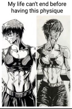 Makis Body, Maki Gym Inspo, Maki Body Build, Mikasa Gym, Maki Muscle, Maki Build, Mikasa Body, Sleeper Build Women, Mikasa Workout