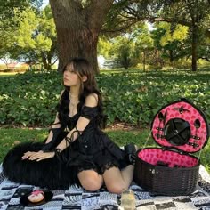 Gothic Bday Party, Birthday Goth, Emo Cottagecore Aesthetic, Summerween Outfit Ideas, Dark Tea Party Outfit, Halloween Picnic Aesthetic, Gothic Cottagecore Outfits, Goth Lifestyle Aesthetic, Goth Date Ideas