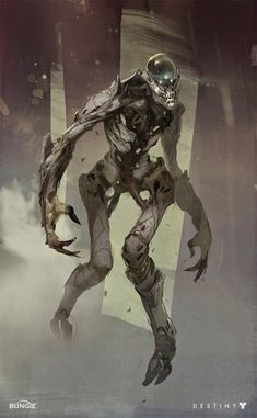 Thrall Destiny, Hive Thrall, Destiny 2 Aliens, Destiny Aliens, Video Game Concept Art, Destiny Video Game Concept Art, Destiny Hive Art, Destiny Hive Concept Art, Destiny Fallen Concept Art