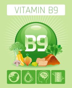 Folate Illustration With Green Leaves, Green Background Health Infographic, B Vitamins Food, Vitamin E Vector Illustration, Vitamin And Mineral Icons, B3 Vitamin Food, Green Foods Health Benefits Infographic, Healthy Eating Poster With Vegetables, B6 Vitamin