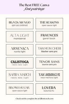 the best free canva font patterns for all types of logos and typograms