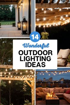 outdoor lighting ideas that are easy to use and great for the garden or patio area