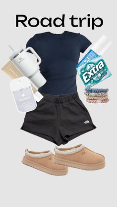 Cute Airplane Outfits Summer, Road Trip Outfit Inspo, Summer Road Trip Outfits, Plane Ride Outfit Summer, Travel Outfit Road Trips, Dc Trip Outfit, Outfit For The Mall, Outfits For Road Trips Summer, Road Trip Outfit Aesthetic