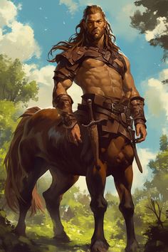 a painting of a man riding on the back of a horse