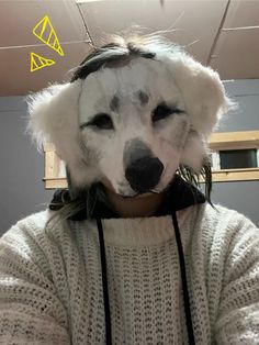 Im actually in lub with it #therian Therian Dog Masks, Dhole Therian Mask, Puppy Therian Mask, Canine Mask Ideas, Labrador Therian Mask, Saint Bernard Therian Mask, Dog Mask Base, Canine Therian Mask, Puma Therian Mask