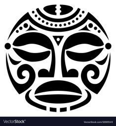 an african mask in black and white royalty illustration