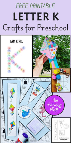 Check out The Letter K Craft for Preschool! (with free printable cutouts) Make your own K is for Kite craft!