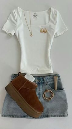 Style Outfits, Casual Preppy Outfits, Casual Outfits For Teens, Cute Lazy Day Outfits, Cute Preppy Outfits, Look Di Moda, Mode Inspo, Simple Trendy Outfits, Outfit Inspo Casual