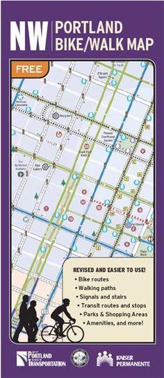 the map for portland bike / walk map