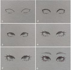 how to draw eyes step by step