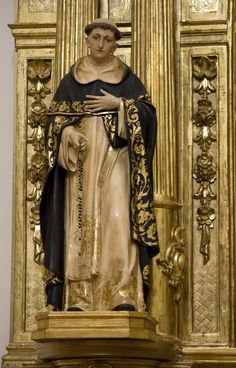 the statue of saint benedict is on display