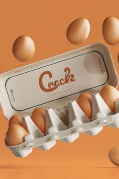 🥚Crack🥚 is an organic egg farm run by 2 sisters in their mid 20s. They love all things country, and proudly boast of delivering fresh farm to table eggs of all kinds.  Their brand is bubbly, quirky, bold, honest, fun and happy. . Brand Identity & Packaging design for this small business was a fun passion project to take on! Egg Packaging Branding, Egg Brand, Organic Eggs Branding, Egg Branding, Vfood Egg Packaging Design, Egg Packaging Advertisement, Egg Branding Design, Sustainable Egg Branding, Egg Types Graphic Design