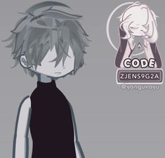 an anime character with grey hair and black shirt, standing in front of a gray background