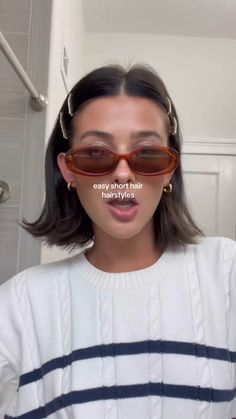 Easy Short hair Hairstyles ✨