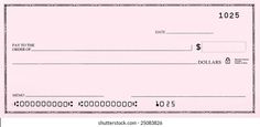 a blank chequed check with the word $ 10, 000 in black and white
