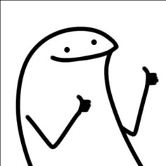 a black and white drawing of a cartoon character