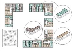 the floor plan for an apartment building