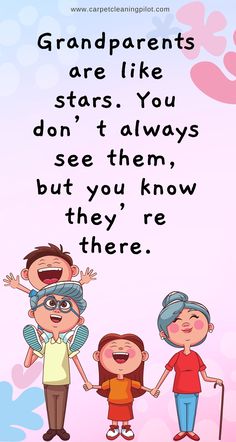 grandparents are like stars you don't always see them, but you know they're there