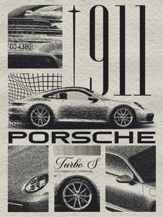 an advertisement for porsche's new car