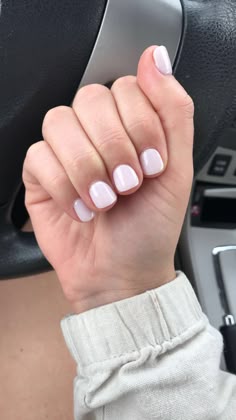 Gel Nail On Real Nails, Dip On Short Natural Nails, Cute Painted Nails Short, Powder Dip Short Nails, Very Short Painted Nails, Dip On Short Nails, Very Short Nails Acrylic, Very Short Dip Nails, Short Powder Dip Nails
