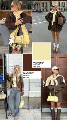 "This post contains affiliate links. If you make a purchase through these links, I may earn a commission at no extra cost to you. As an Amazon Associate, I earn from qualifying purchases. #ad #affiliate" What Matches With Butter Yellow, Yellow With Brown, Yellow Top Women, Butter Yellow Top Outfit Ideas, Butter Yellow Fall, Butter Yellow Looks, Butter Yellow Winter Outfit, Butter Yellow And Brown, Pastel Yellow Outfits