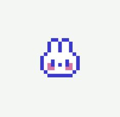 an image of a pixellated face on a white background