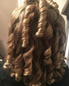 Hair With Ringlets, Ringlets Curls, Perfect Ringlets, Curl Ringlets, Rag Curl, Old Fashioned Ringlets, Doll Curls, 1800 Curls, Ringlet Curls Tutorial
