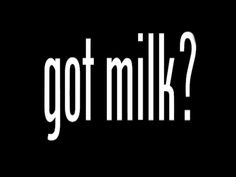 the words got milk on a black background